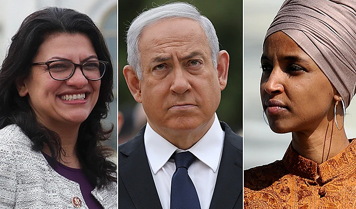 ראשידה טליב ואילהאן עומאר ונתניהו