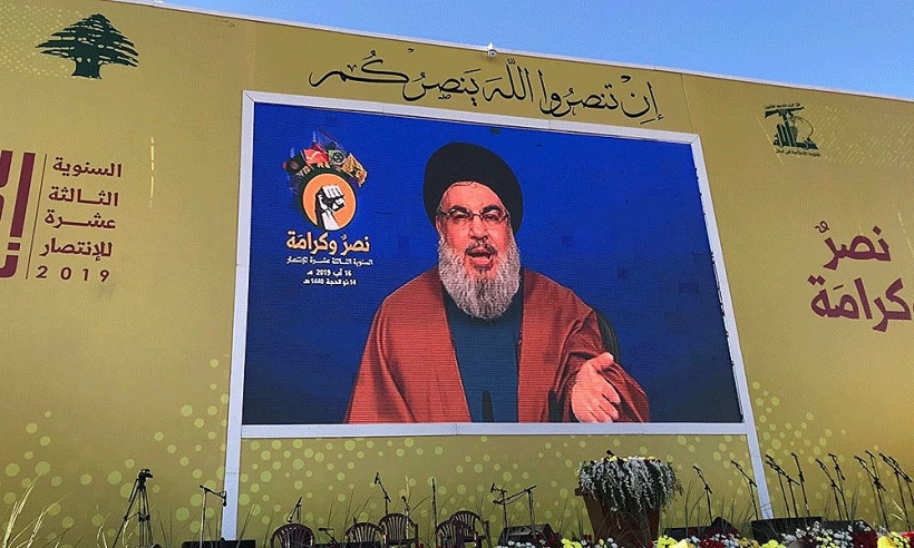 מזכ''ל חזבאללה נסראללה בטקס לציון 13 שנים לסיום מלחמת לבנון השנייה