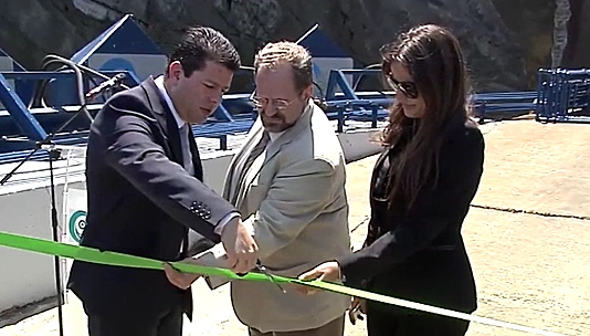 טקס השקת תחנת כוח שמופעלת על ידי גלים בגיברלטל