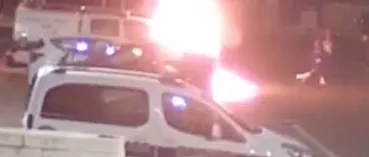 הצתת ניידת משטרה בקריית מלאכי