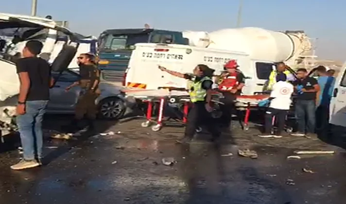 תאונת דרכים סמוך בכביש 31 סמוף לצומת שוקת