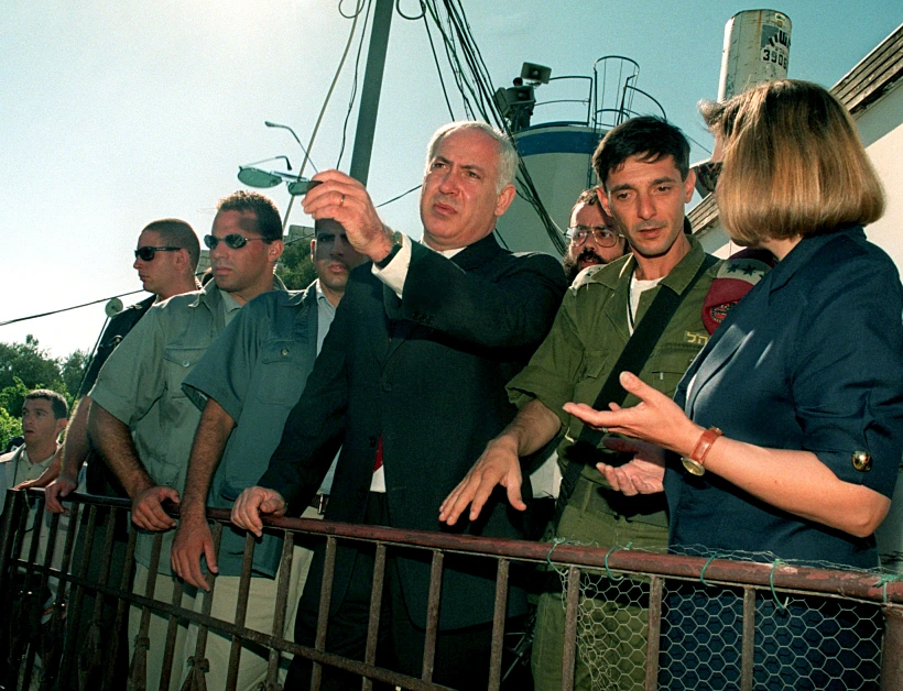 Benjamin Netanyahu At Tel Rumeida Settlement In Hebron.