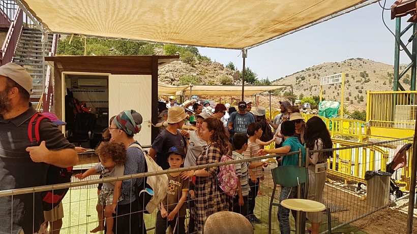 מבקרים רבים פוקדים את אתר החרמון