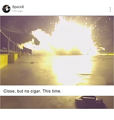 תגובת חברת ספייס איקס לכישלון הניסוי