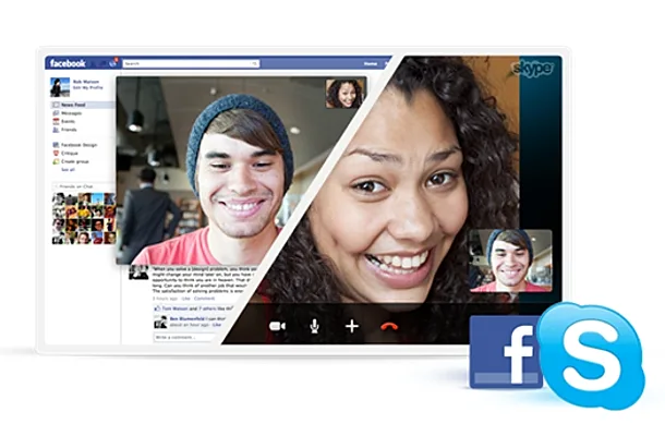 סקייפ עם שיחות וידאו לחברי פייסבוק