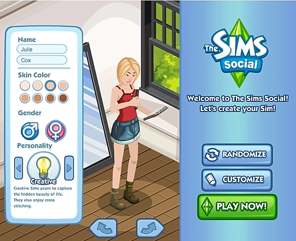 sims בפייסבוק