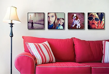 הדפסת תמונות אינסטגרם על קנבס