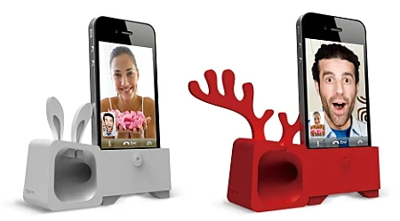 תחנת עגינה משולבת רמקול לאייפון ארנבת ואיל