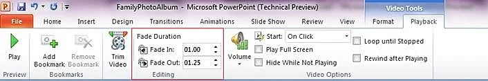 PowerPoint 2010 - עריכת וידאו
