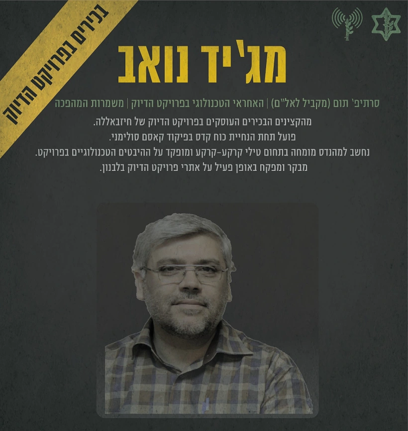 מג'יד נואב, בכיר בפרויקט הדיוק