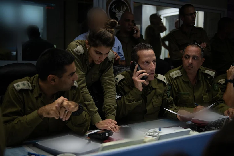 אלוף פיקוד צפון אמיר ברעם בהערכת מצב לאחר ירי הנ''ט