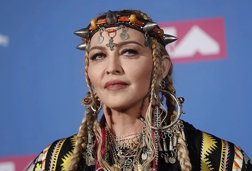 מדונה במחווה לאריתה פרנקלין