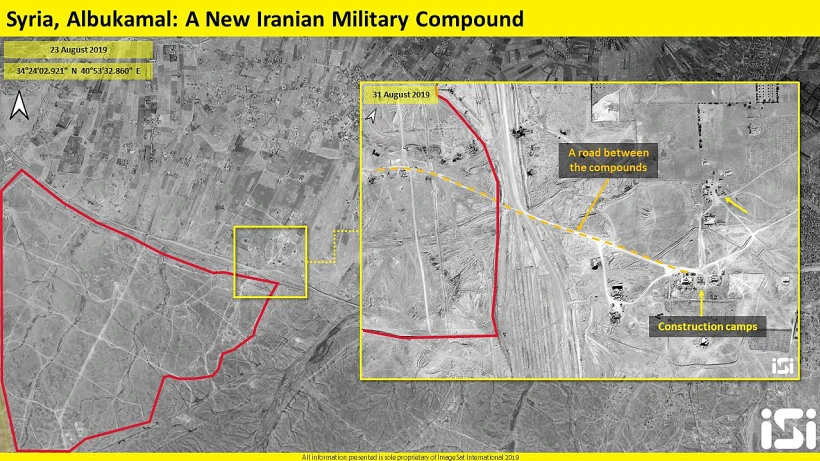 צילומי לווין של בסיס חדש בגבול סוריה עיראק סמוך למעבר אבל כמאל