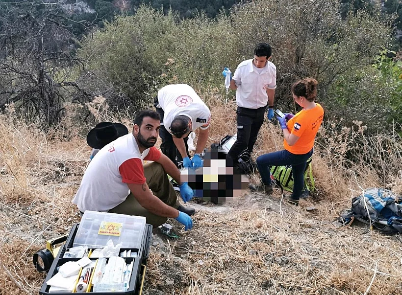 הטיפול הרפואי שהוענק לאב שהתמוטט סמוך למעיין עין כובס בצפון