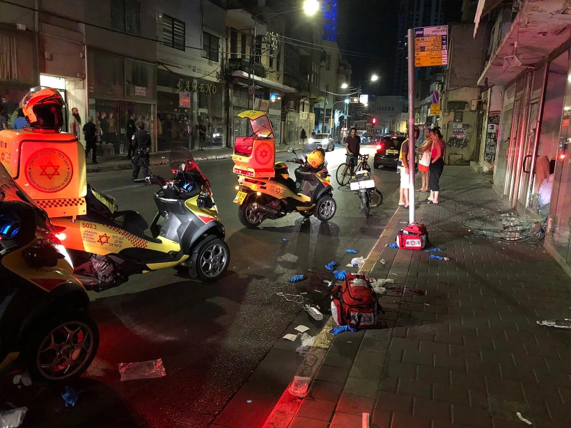 זירת הדקירה בדרך יפו בתל באביב