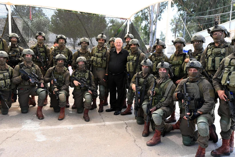 הנשיא ראובן ריבלין בביקור ביחידת הקומנדו