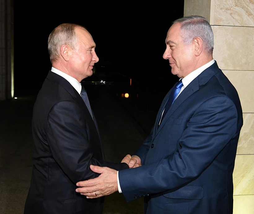 נתניהו ופוטין בפגישתם בסוצ'י, רוסיה
