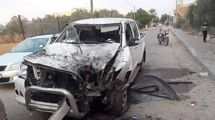 זירת ההיתקלות ברצועה שבה נהרג קצין צה''ל