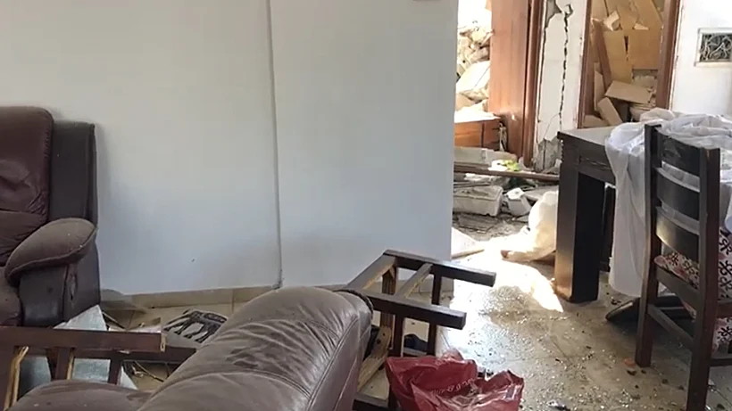 הבית בבאר שבע שנפגע מרקטה