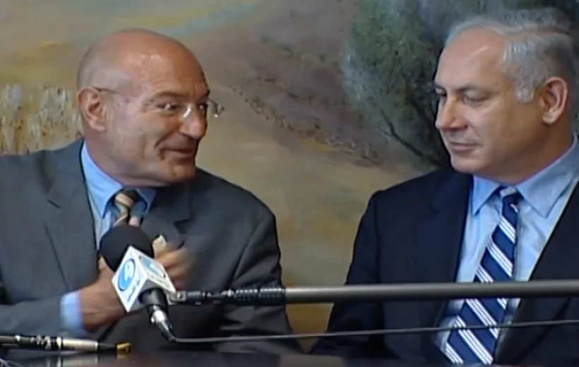 בנימין נתניהו עם ארנון מילצ'ן