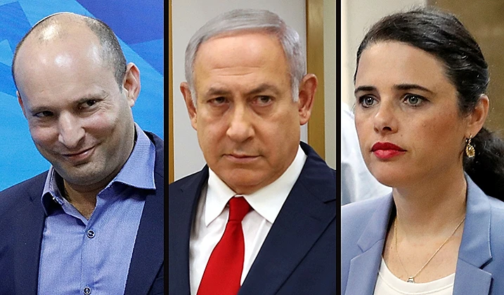 בנימין נתניהו, איילת שקד ונפתלי בנט
