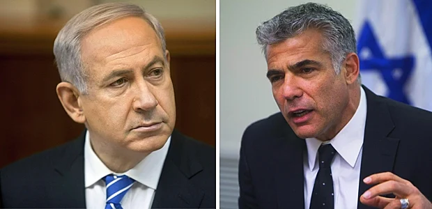 יאיר לפיד ובנימין נתניהו