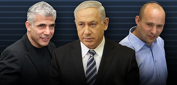 נפתלי בנט, בנימין נתניהו ויאיר לפיד