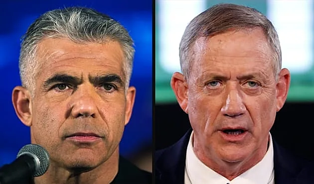 יאיר לפיד ובני גנץ