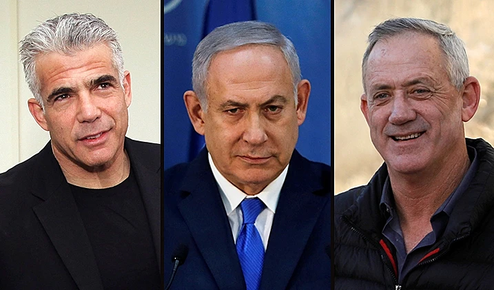 נתניהו, גנץ ולפיד