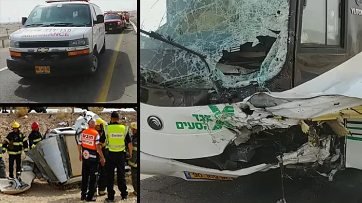 תאונת הדרכים בסמוך לצומת נאות הכיכר