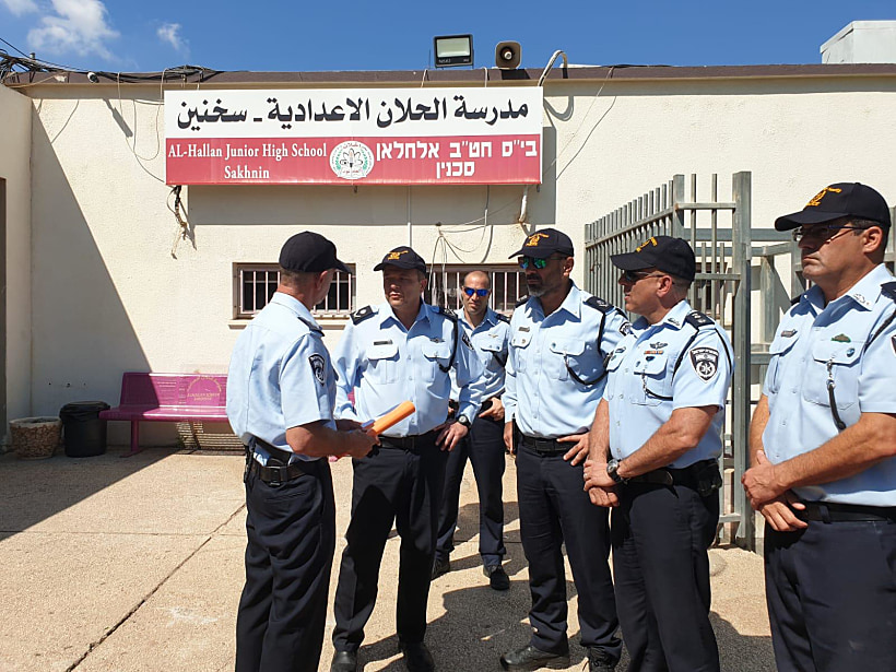 מ''מ המפכ''ל, ניצב מוטי כהן, בביקור בקלפי בעיר סכנין