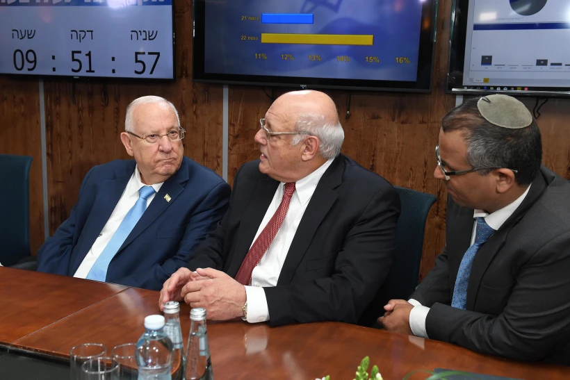 ראובן ריבלין, נשיא המדינה, בועדת הבחירות המרכזית