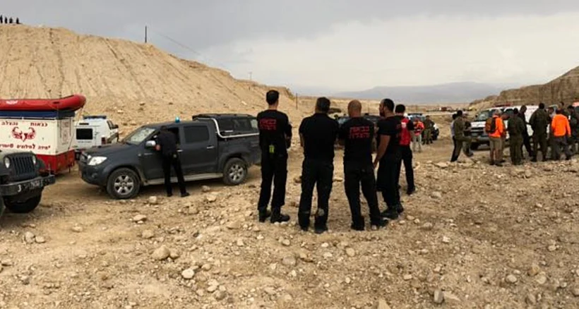 כוחות חילוץ והצלה בנחל צפית