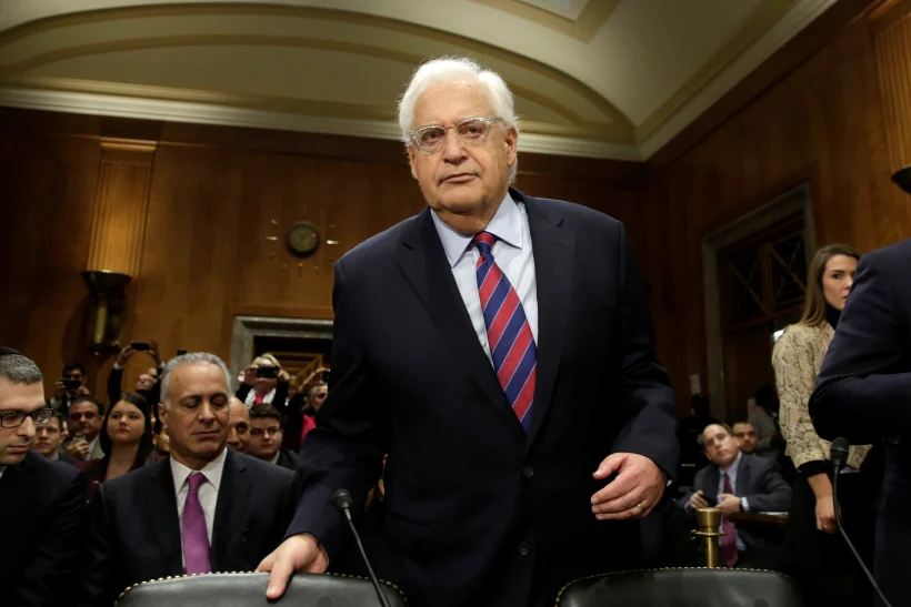 דיוויד פרידמן במהלך השימוע שלו בסנאט