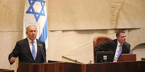 רה''מ בנימין נתניהו ויו''ר הכנסת יולי אדלשטיין