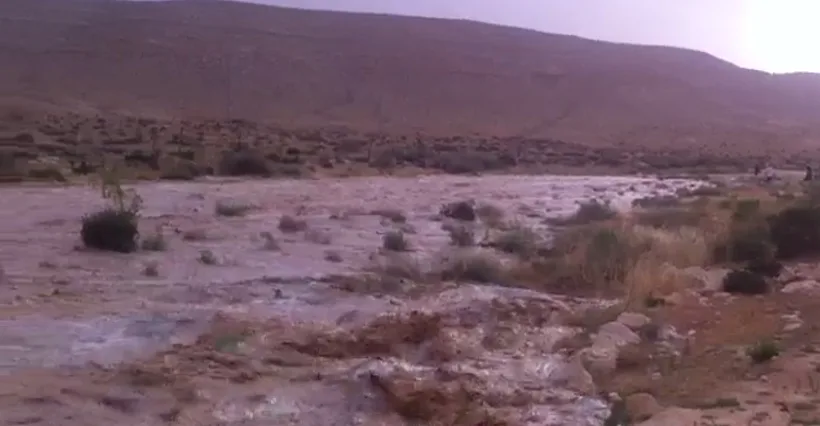 נחל צין עולה על גדותיו