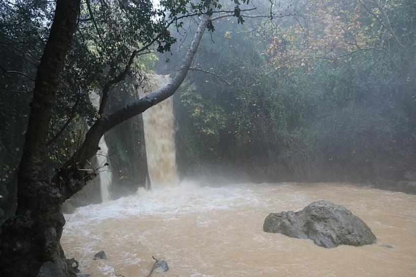שלג בצפון בסערה האחרונה, מבצר נמרוד, נחל בניאס