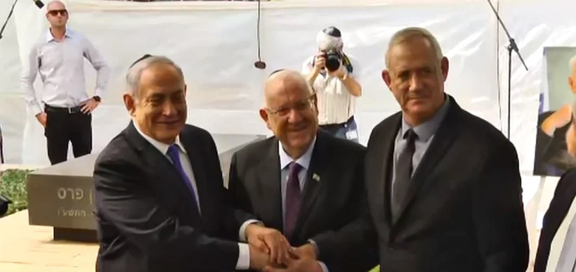 בני גנץ, ראובן ריבלין, בנימין נתניהו