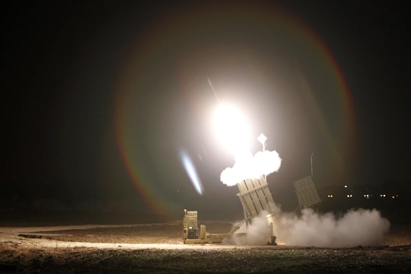 שידור טיל כיפת ברזל באשדוד