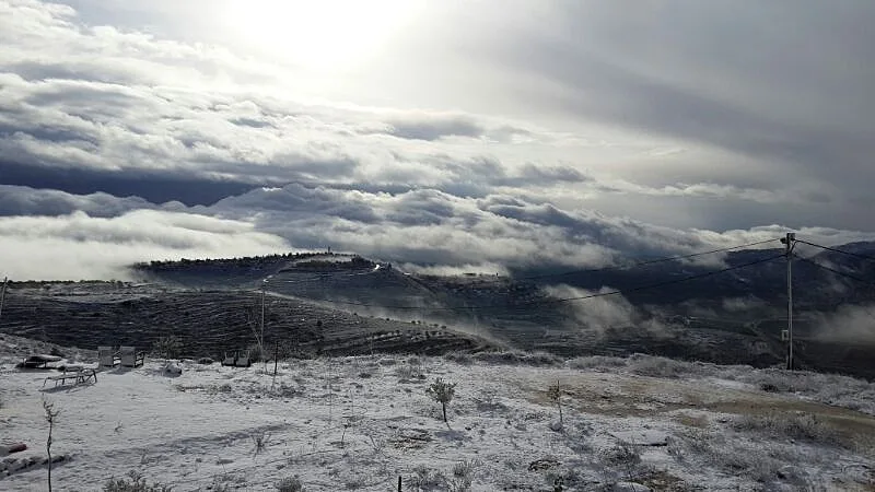 שלג במטה בנימין
