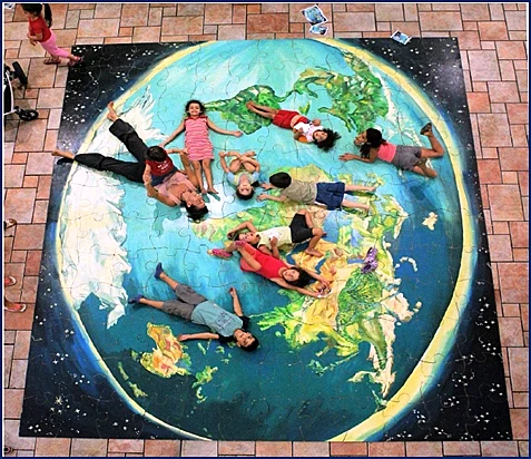 פאזל ענק בפסטיבל מתחילים לחשוב ירוק