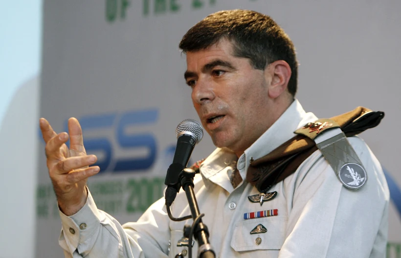 גבי אשכנזי נואם