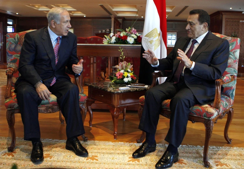 בנימין נתניהו וחוסני מובארכ