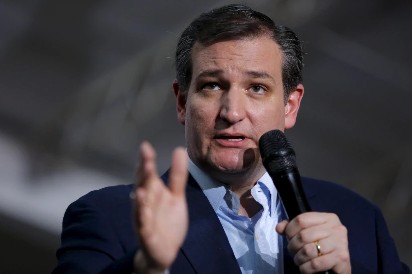 טד קרוז בעצרת בחירות באינדיאנה