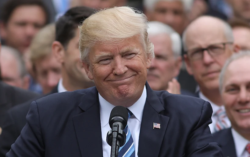 הנשיא האמריקני דונלד טראמפ בבית הלבן