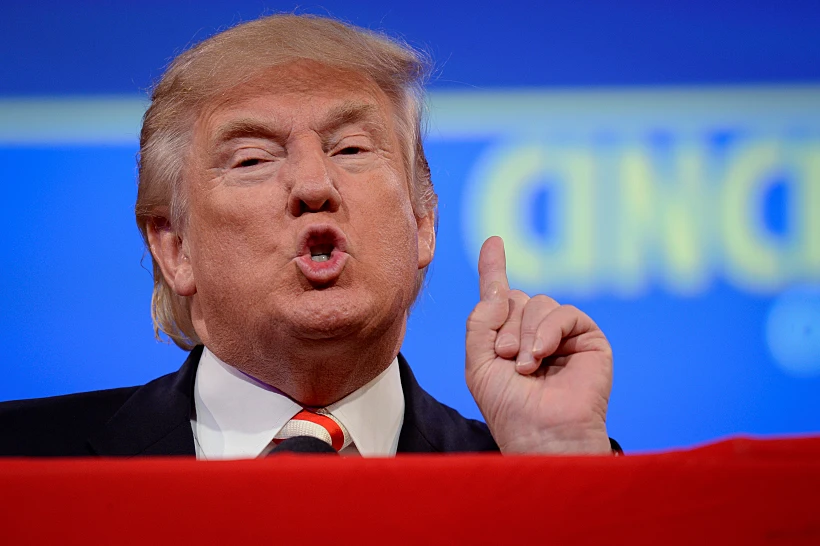 טראמפ נואם בכינוס באוהיו