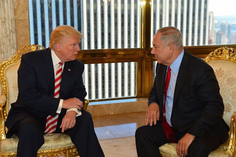 ראש הממשלה בנימין נתניהו נפגש עם דונלד טראמפ המועמד לנשיאות בניו יורק