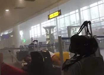 תיעוד מנמל התעופה בבריסל, השניות שאחרי הפיגוע