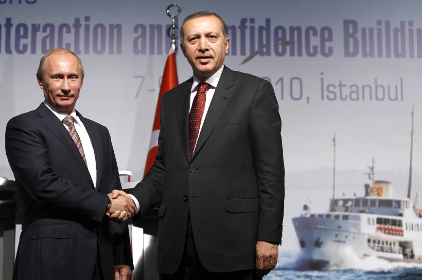 פגישת ולדימיר פוטין וטאיפ ארדואן
