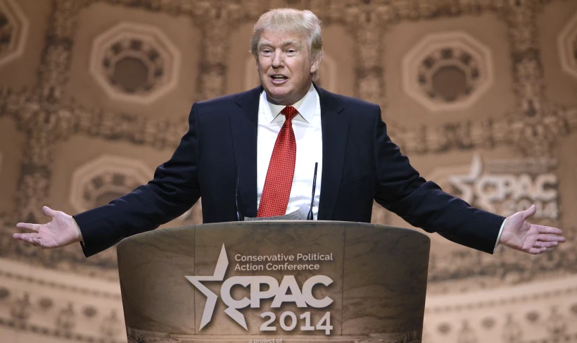 דונלד טראמפ נואם בוועידה שמרנית בוושינגטון, ארצות הברית